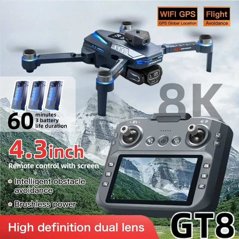 Drone Thermal Imaging - 오리지널 GT8 드론 8K 전문가용 듀얼