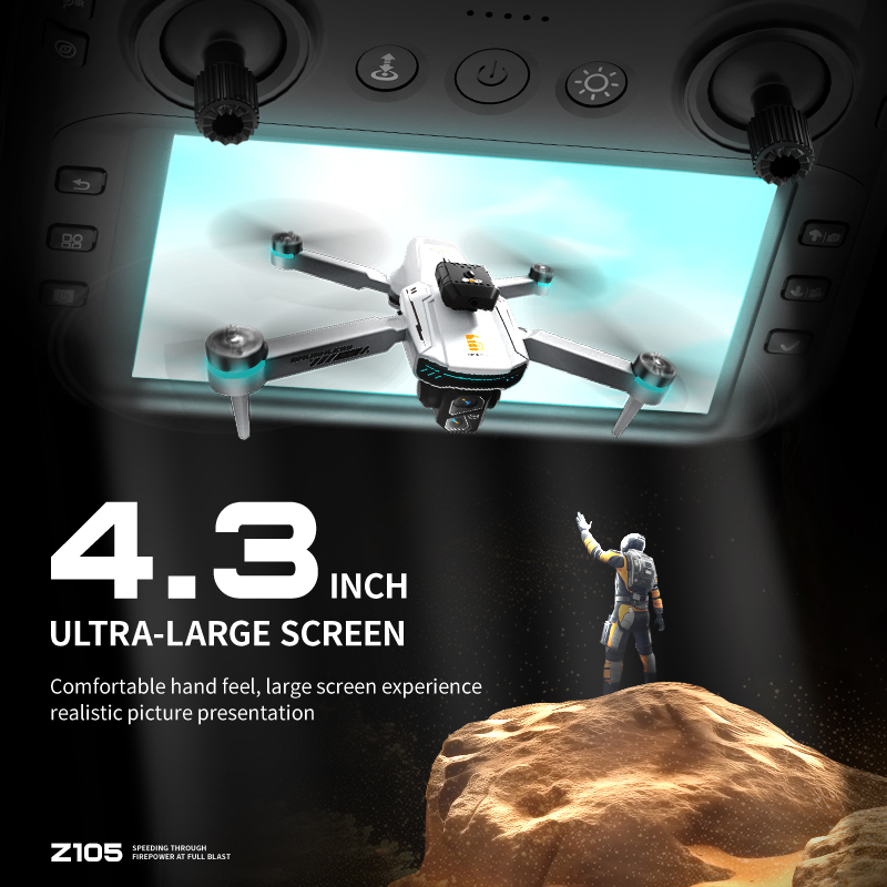 정품 Z105 GPS 접이식 RC 쿼드콥터, 4.3인치 - Drone Mapping 리뷰 및 가격