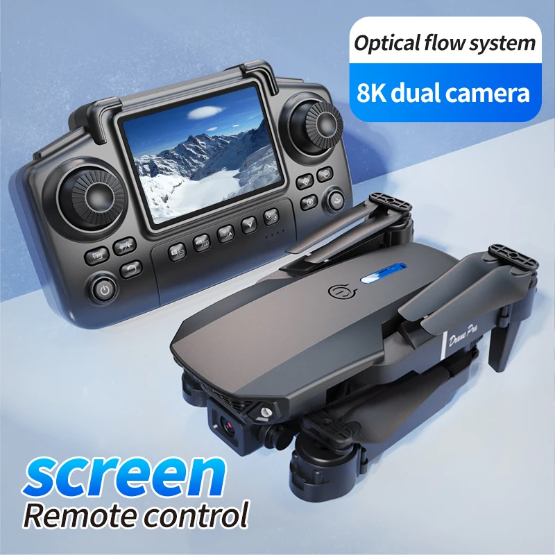전문가용 E88 PRO 드론, 화면 탑재 8K HD 카 - Drone Lidar 리뷰 및 가격